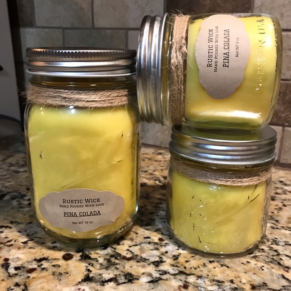 One (1) Pina Colada Scented Candle - Picture 1 of 4